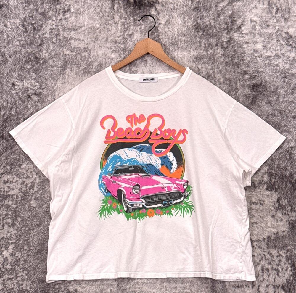 Daydreamer Top 2X Womens Beach Boys Surf USA Boyfriend Tee